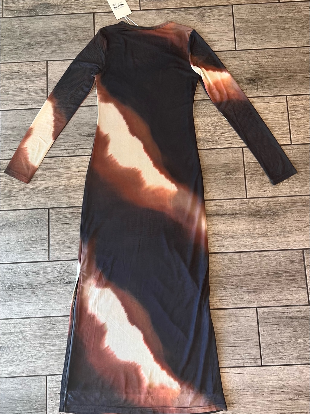 Bronze Snake Women’s Amaya Midi Dress Mars Size Medium New With Tags Mesh Lined — image 5 of 8